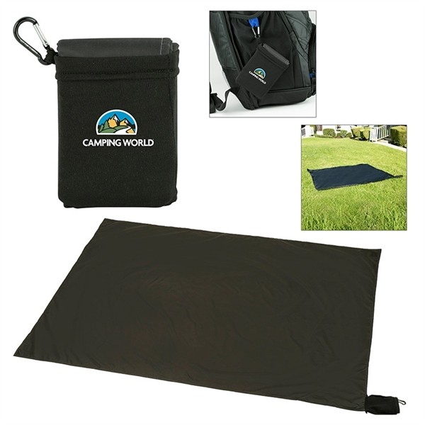 Waterproof Picnic Blanket-in-a-Pouch for