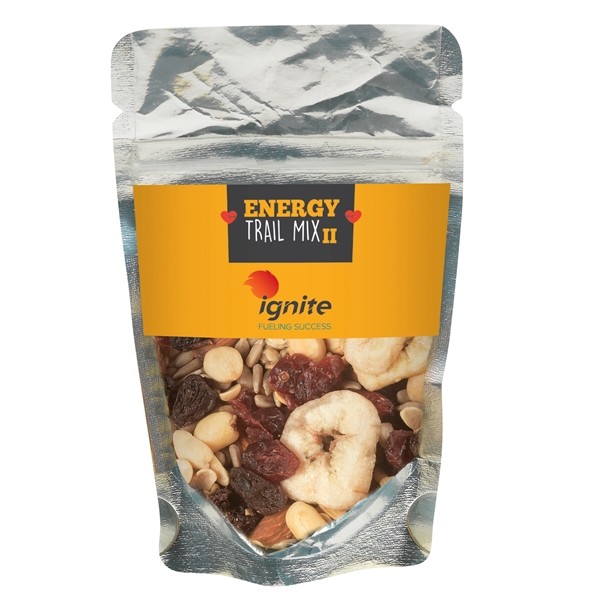 Resealable Clear Pouch With Energy Trail Mix II/No Chocolate for