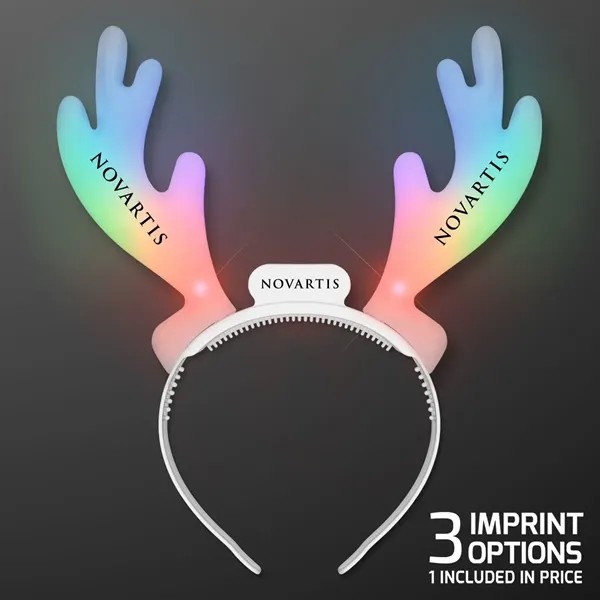 LED Reindeer Antler Headbands for