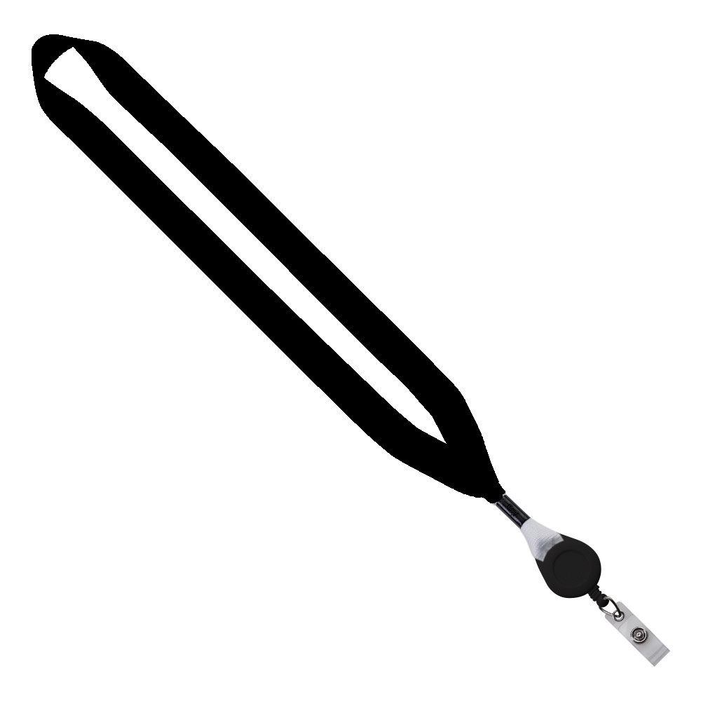 3/4" Dye-Sublimated Lanyard with Retractable Badge Reel for