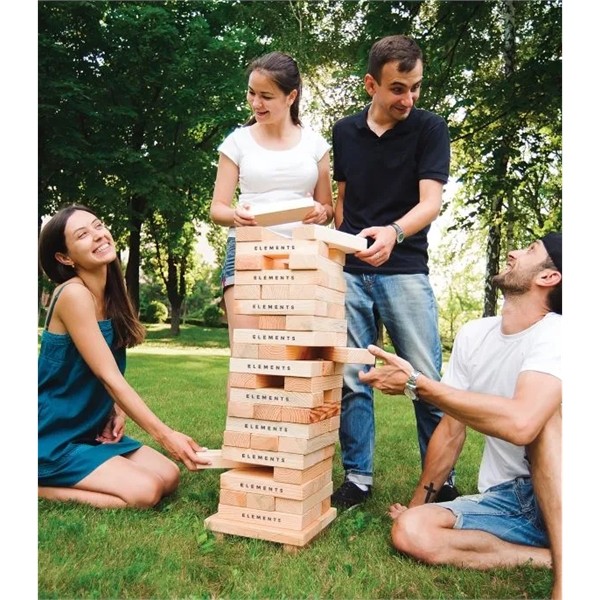 Giant Tower Topple Game for