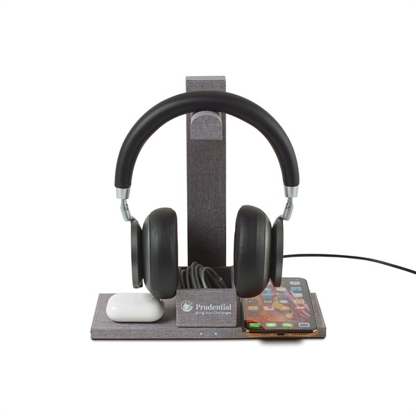 Truman Dual Wireless Charger and Headphone Stand for