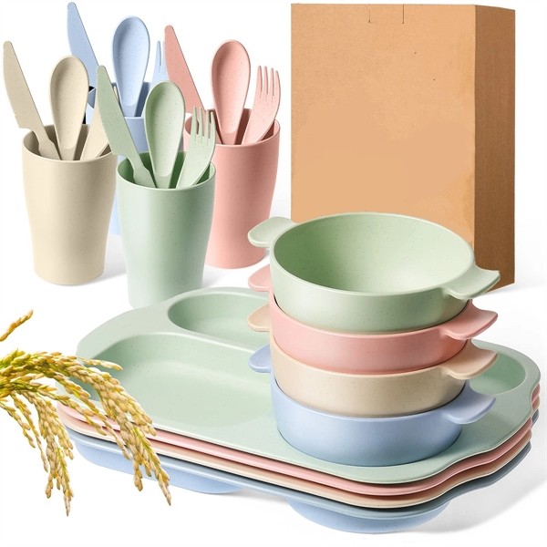 Wheat Straw Dinnerware Set for