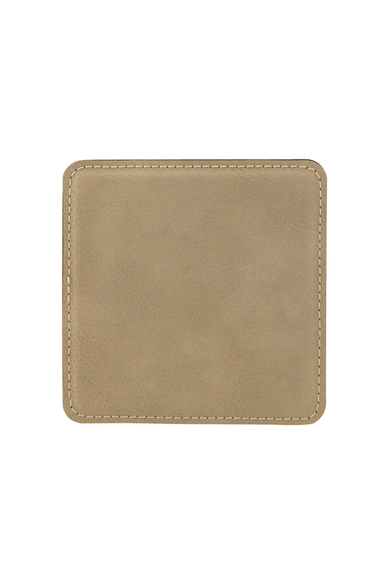 4" x 4" Square Laserable Leatherette Coaster for
