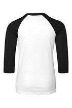 BELLA + CANVAS Youth Three-Quarter Sleeve Baseball Tee