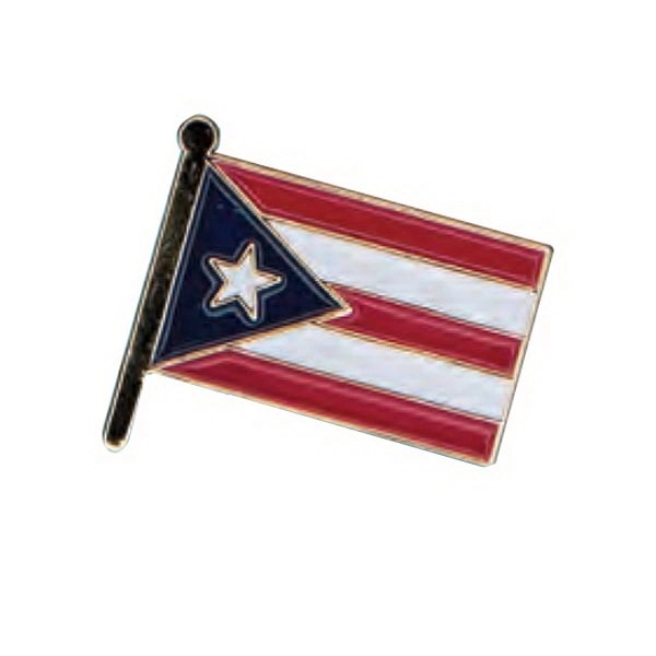 Puerto Rico Flag Pin for