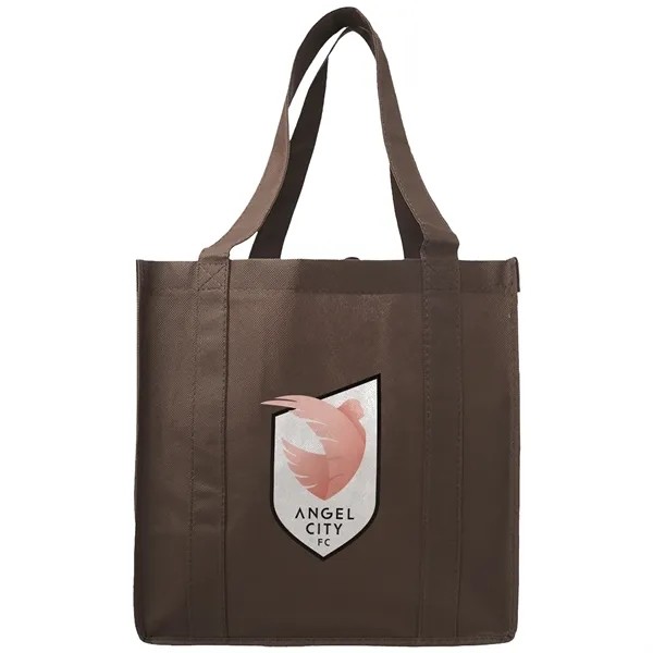 Reusable Thunder Non-Woven Grocery Tote Bag W/ Gusset for