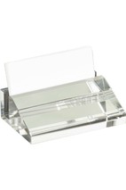 4" x 2 1/2" Crystal Business Card Holder