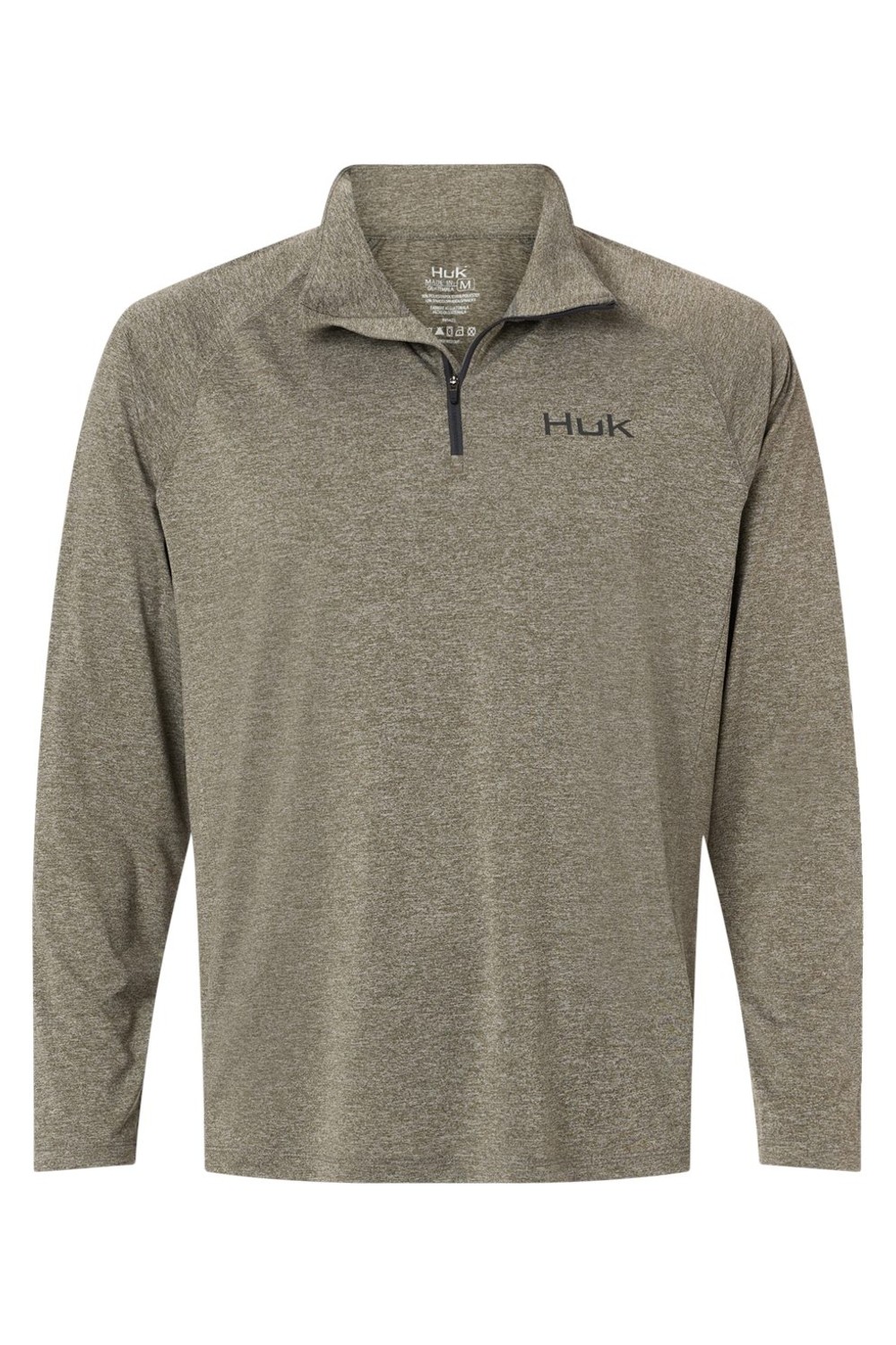 HUK Men's Airweight Heather Quarter-Zip Pullover for