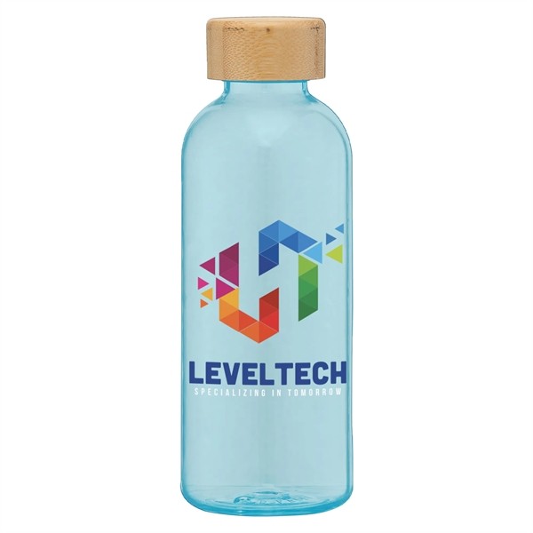 Strom - 22 oz. RPET Water Bottle with Bamboo Lid - ColorJet for