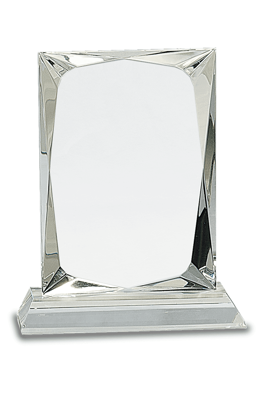 6 1/4" Crystal Rectangle on Clear Base for