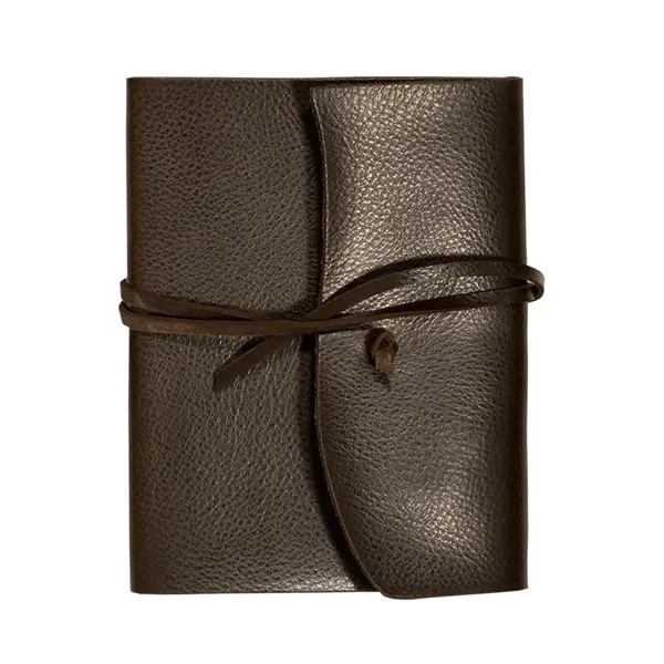 Leeman Americana Leather-Wrapped Journal 5.25" X 6.75" for