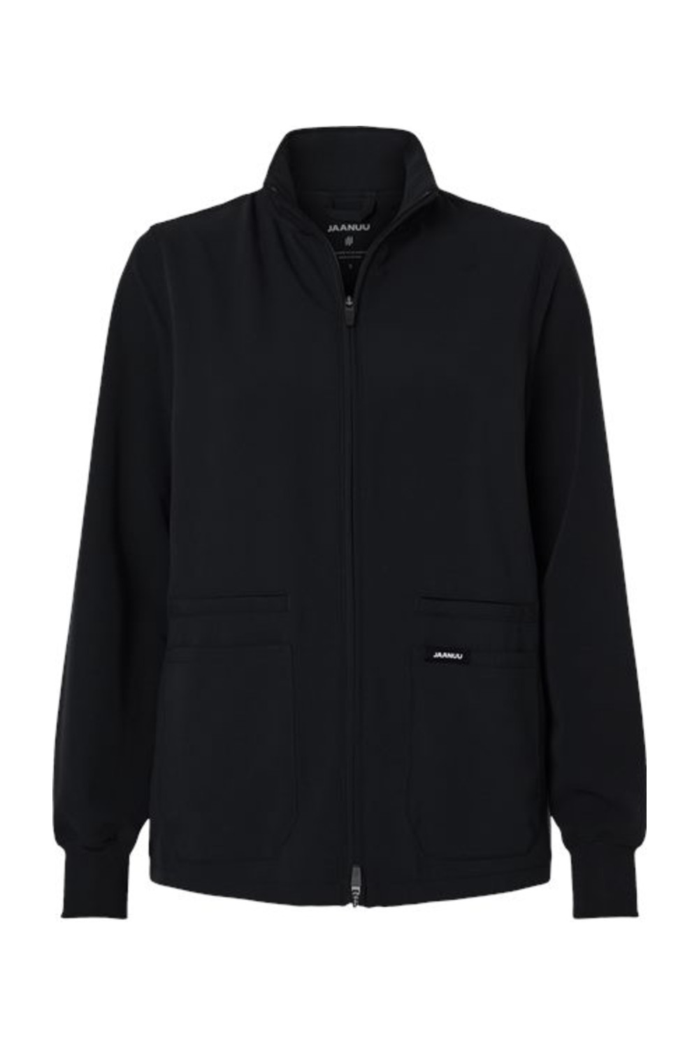 Jaanuu Women's Ceri Essential Full-Zip 6-Pocket Scrub Jacket for