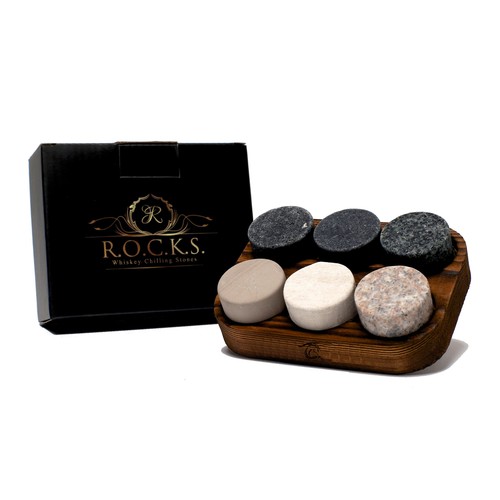 The Original Rocks Whiskey Chilling Stones for
