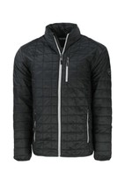 Cutter & Buck Rainier Recycled Insulated Puffer Mens Big & Tall Full Zip Jacket