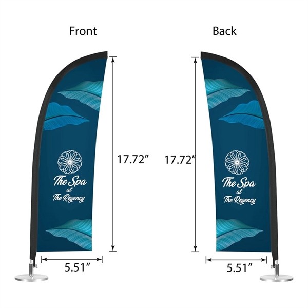 DisplaySplash Tabletop Feather Flag - Double Sided for