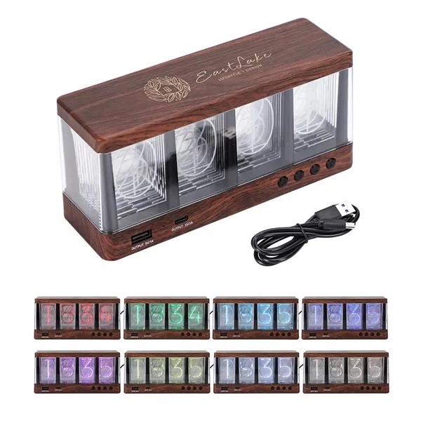 Vintage Clock with Analog-Like Display for