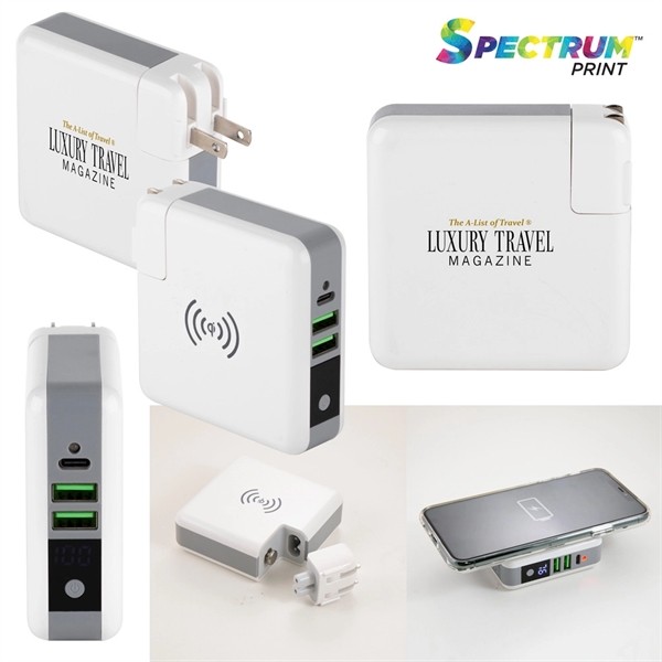Monterey 6700 mAh Wall Adapter Powerbank / Wireless Charger for
