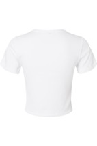 American Apparel Women's Baby Rib Fitted Cropped Tee