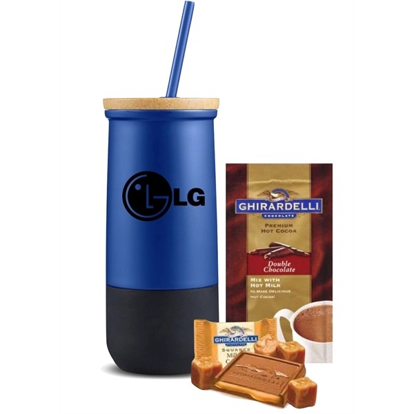 Stainless Tumbler with Cocoa & Chocolate for