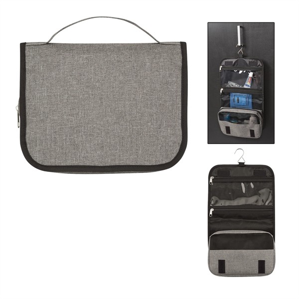 Heathered Hanging Toiletry Bag for