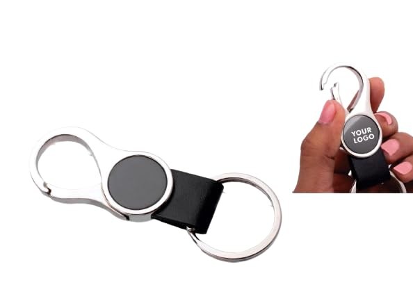 Metal Hook Keychain with PU Strap for
