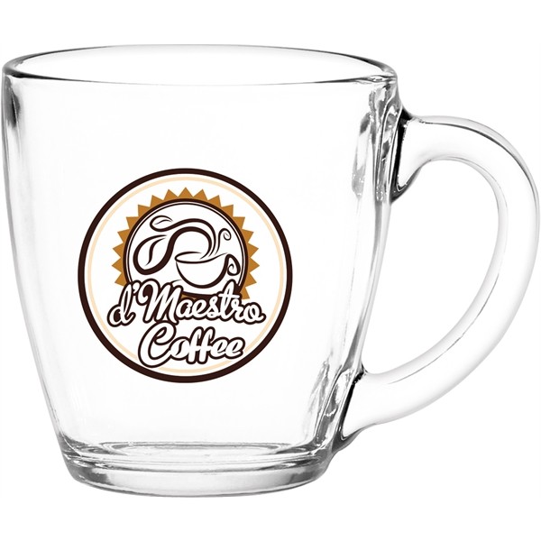 Glass Bistro Coffee Mug for