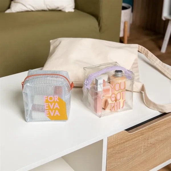 MOD POUCH - LARGE - CLEAR VINYL for