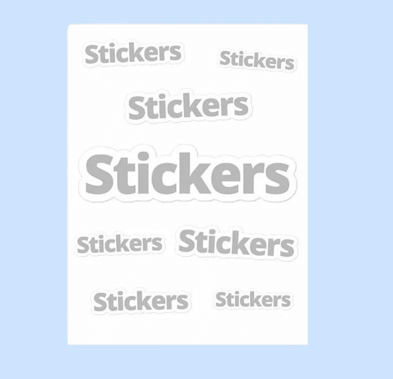 Logo Sticker Sheet  for