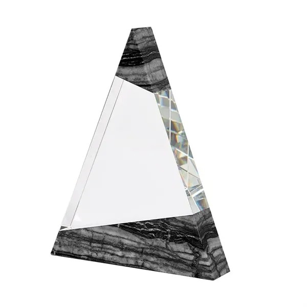 Vega Triangle Crystal with Marble Trim for