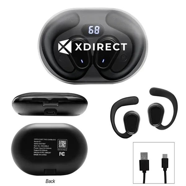 Open Ear TWS Earbuds With Charging Case for