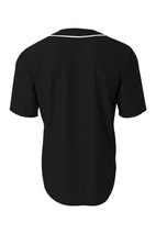 A4 Short Sleeve Full-Button Baseball Top