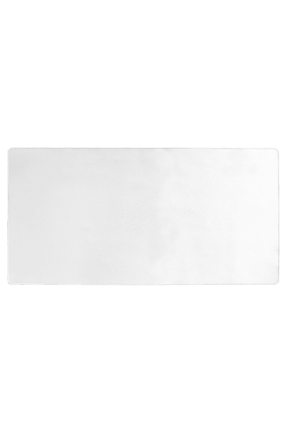 Desk Mat White Stitched XL 36" x 18" for
