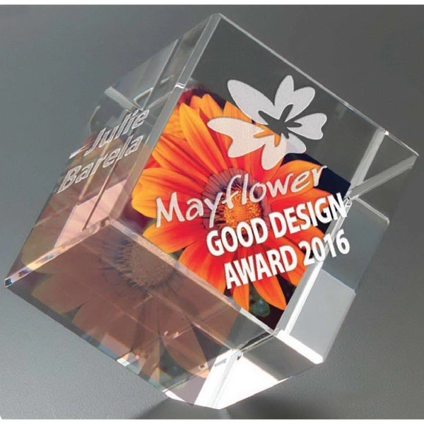 Tilting Cube Paperweight for