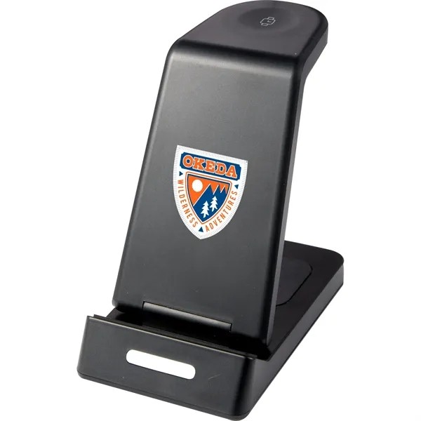 TriCharged 3-in-1 15W Wireless Charging Stand for