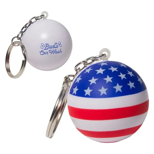 Patriotic Stress Ball Key Chain for