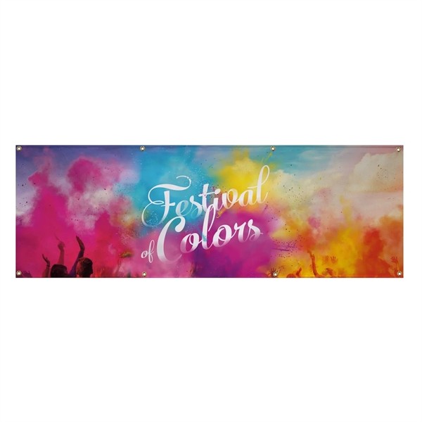 2' x 6' 9 oz. Mesh Vinyl Banner Single-Sided for