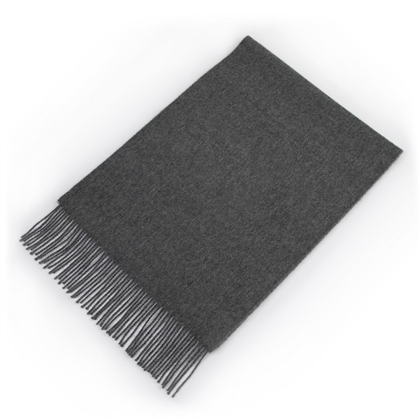 Dark Gray Alpaca Blend Scarf for
