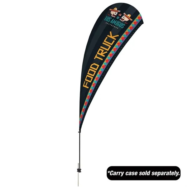 13' Value Teardrop Sail Sign Flag - 1-Sided with Spike for