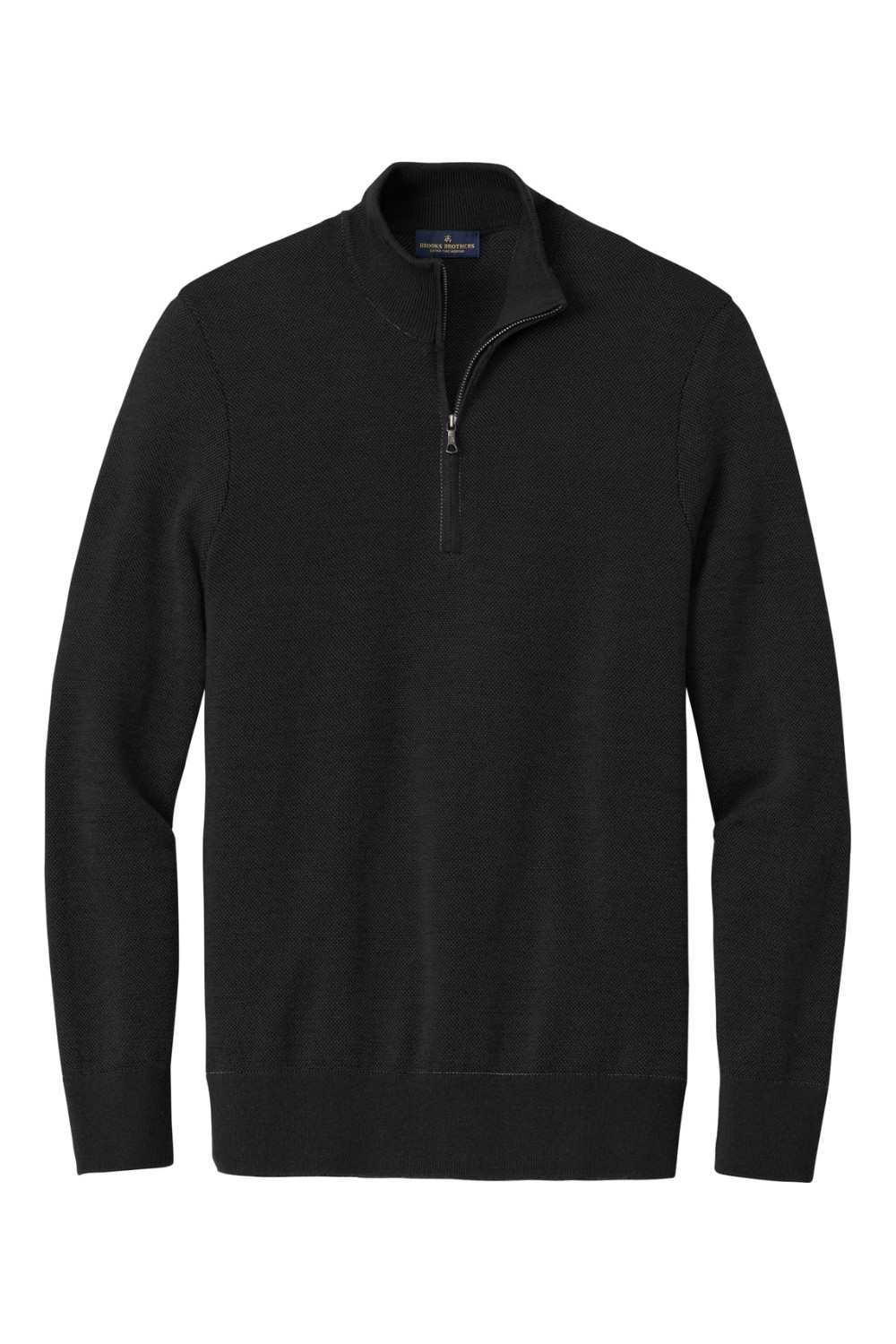 Brooks Brothers Washable Merino Birdseye 1/4-Zip Sweater for