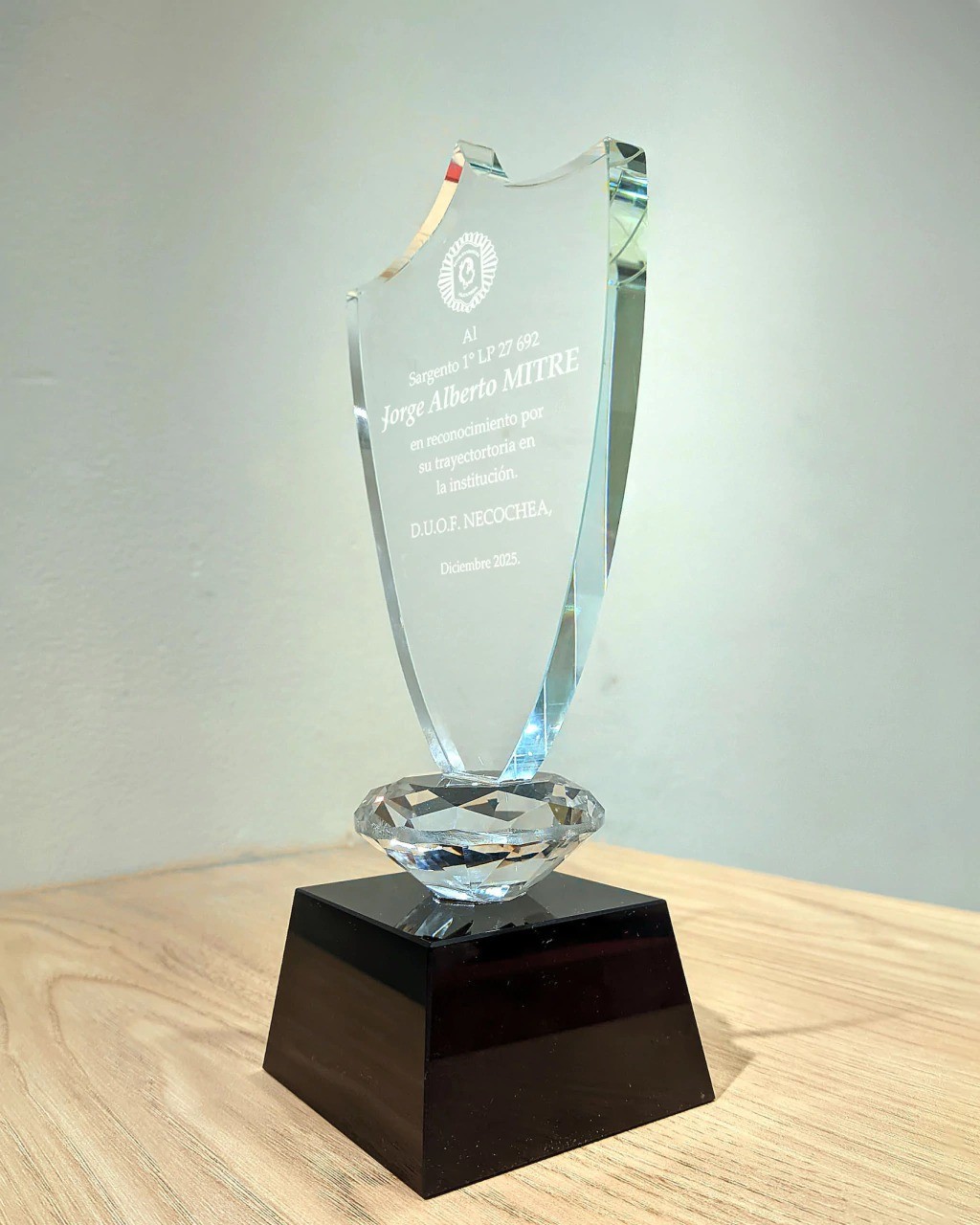 Crystal Crown Commemorative Award for