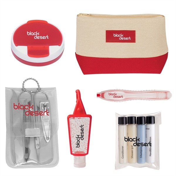 Allure Cosmetic Bag Travel Kit for