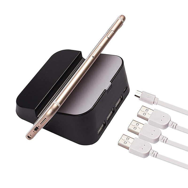 3 Ports USB Hub with Mobile Holder for