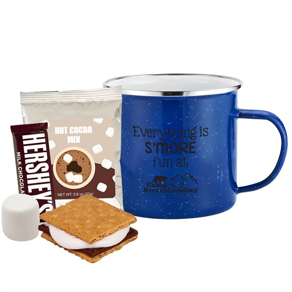 16 oz. Speckled Camping Mug Cocoa & S'mores Gift Set for