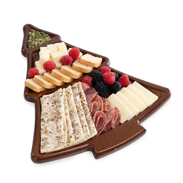 Christmas Tree Sectioned Serving Tray for