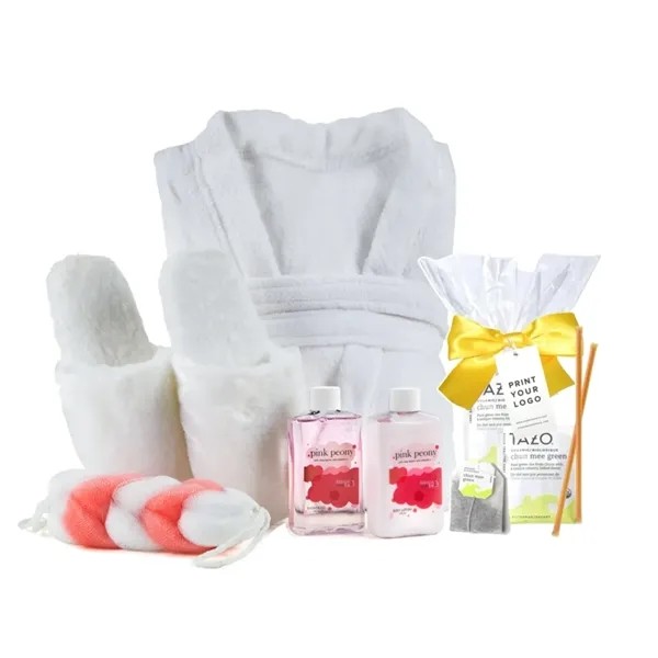 Luxury Robe, Slippers, & Spa Gift -A Great Value! for