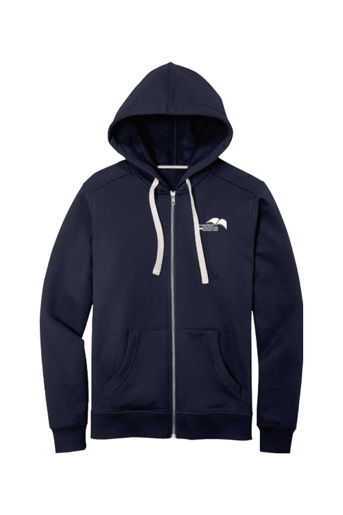 District Unisex Re-Fleece Full-Zip Hoodie for