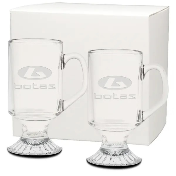 10 oz. Etched Irish Coffee Mug Gift Set for