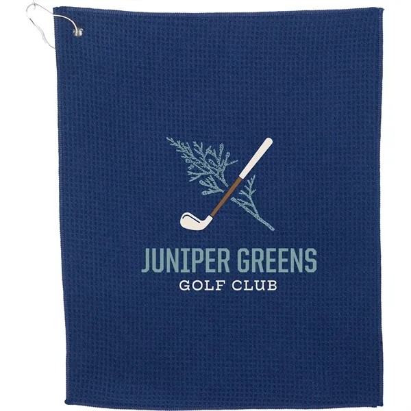 15" x 18" Recycled 200g Microfiber Waffle Towel for