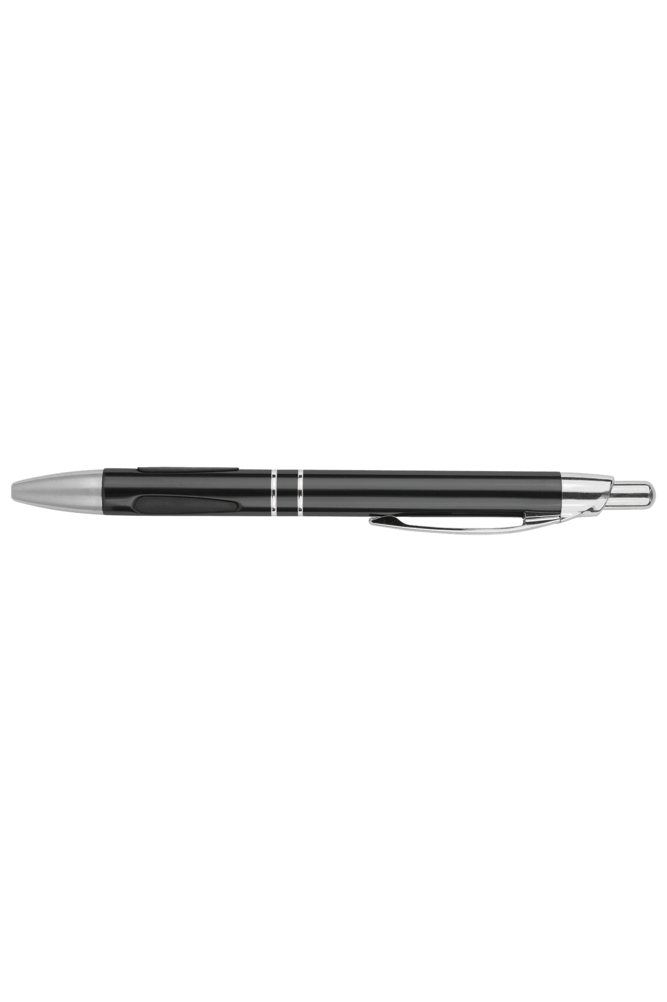 Silver Trim Laserable Pen with Gripper for
